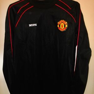 Manchester United All Black Trainer Sweater